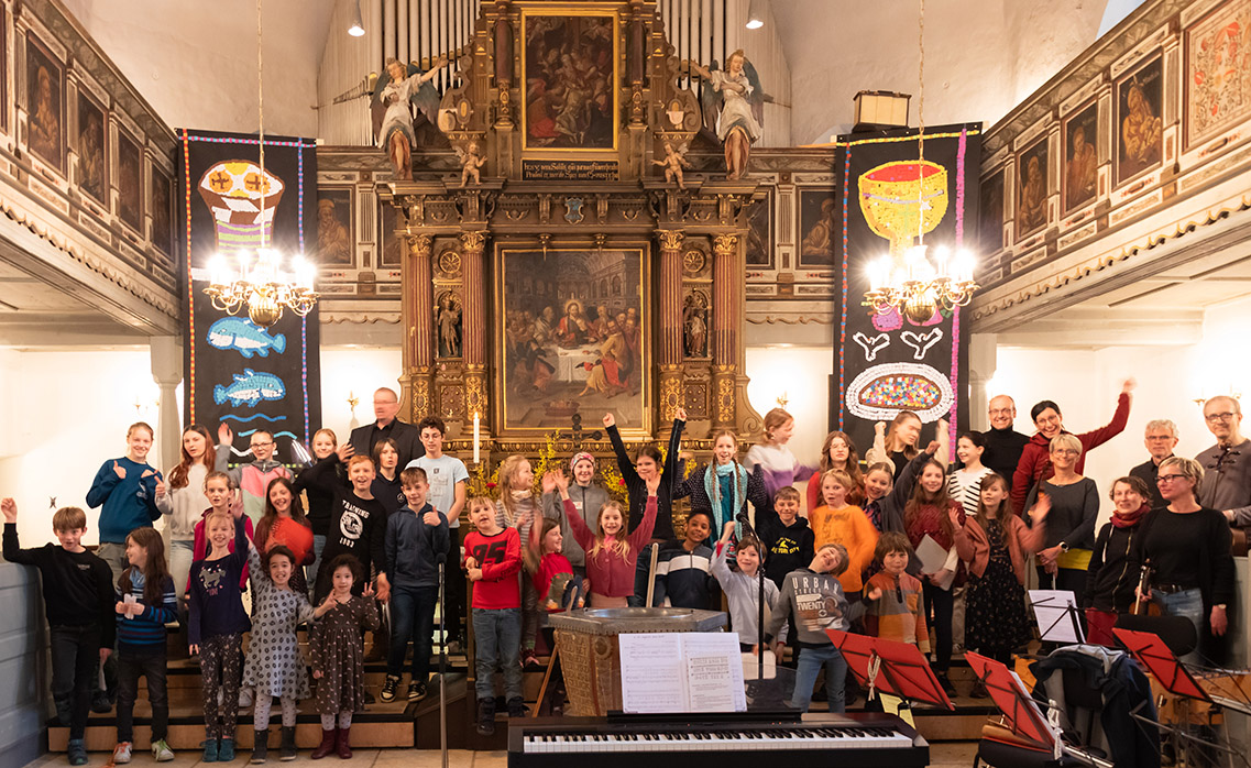 Kurrendemusik in der Sebnitzer Stadtkirche