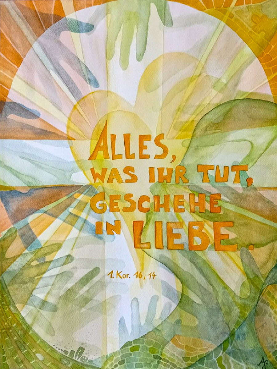 Jahreslosung 2024 · Grafik: Anne Schulze