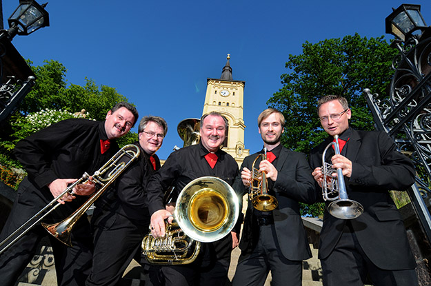Blechbläserquintett C-Brass (Chemnitz) · Foto: Dietmar Thomas (2015)